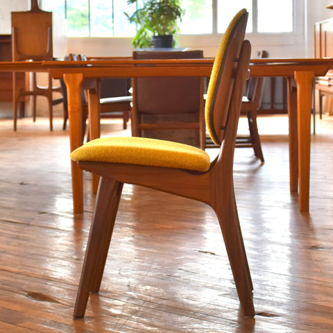 Set of 6 Teak Shield-Back Dining Chairs by Arne Hovmand Olsen