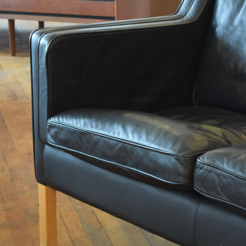 Black Leather Loveseat