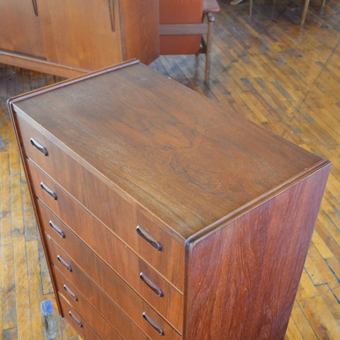 Teak Tallboy Dresser