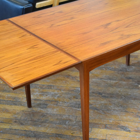 Teak Draw Leaf Dining Table by RS Associates