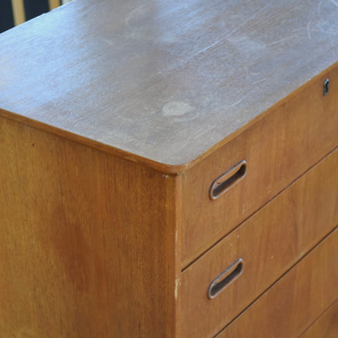 Teak Tallboy Dresser