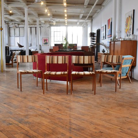 Set of Four Vintage Teak Dining Chairs