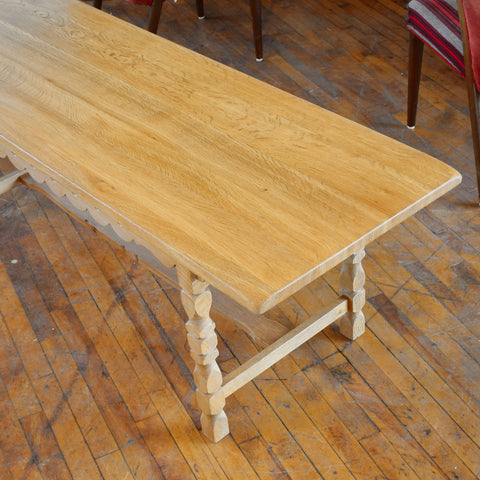 Solid Oak Coffee Table in the Style of Henning Kjaernulf