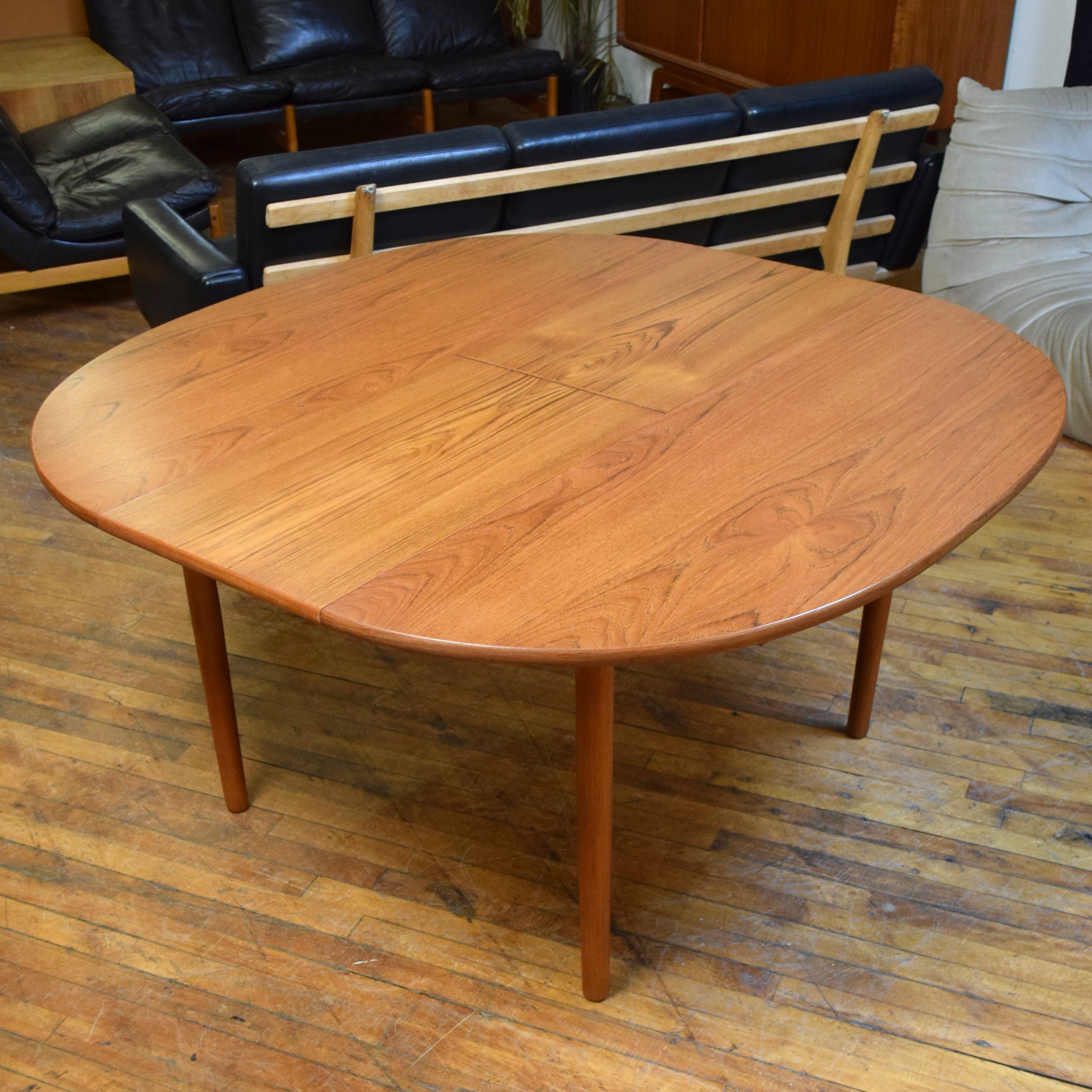 Teak Butterfly Leaf Dining Table – Mid Haven Furniture