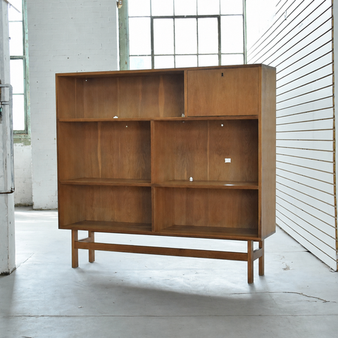 Large Vintage Oak Bookcase