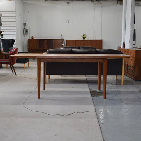 Teak Draw Leaf Dining Table by Henning Kjaernulf