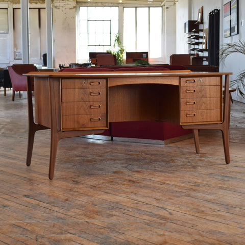 Vintage Teak Desk by Svend Åge Madsen for HP Hansen