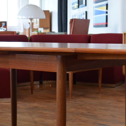 Danish Teak Draw Leaf Dining Table