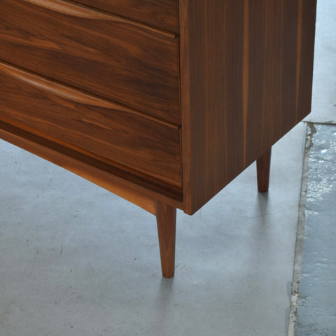 Vintage Walnut 9-Drawer Dresser