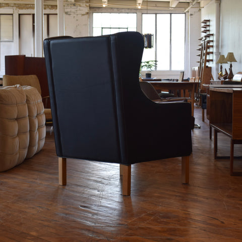 Leather High Back Arm Chair