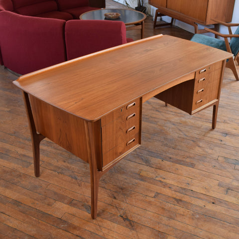 Vintage Teak Desk by Svend Åge Madsen for HP Hansen