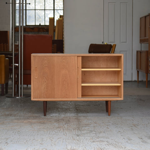 Compact Oak Sideboard by Carlo Jensen for Poul Hundevad
