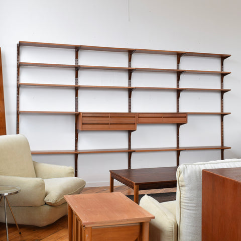 4-Bay Teak Cado Wall Unit