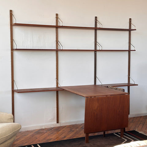 3-Bay Cado Unit w/ Drop Leaf Table/Desk