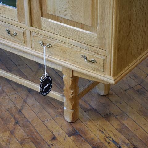 Oak Highboard Attributed to Henning Kjaernulf