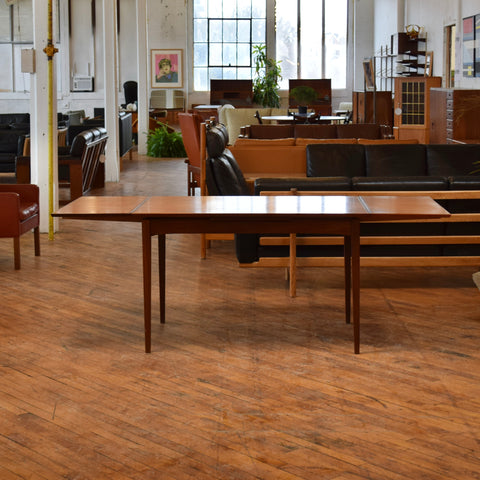 Teak Draw Leaf Dining Table by RS Associates