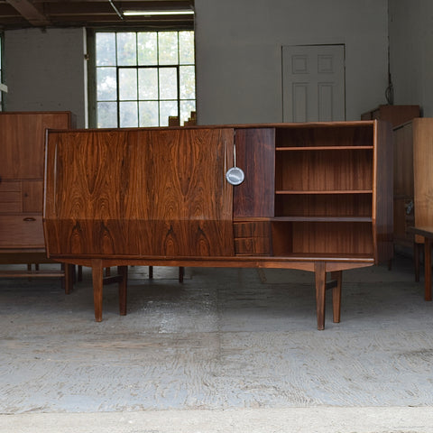 Rosewood Highboard w/ Angled Doors