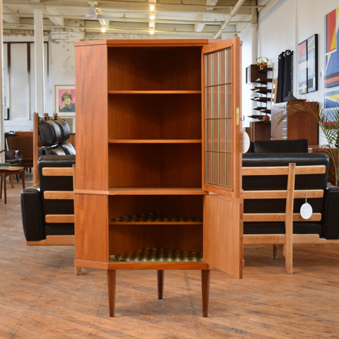Teak Corner Cabinet
