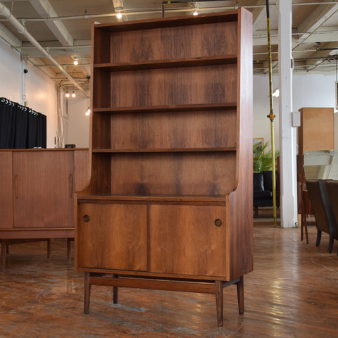 Rosewood Bookcase w/ Lower Storage by Johannes Sorth