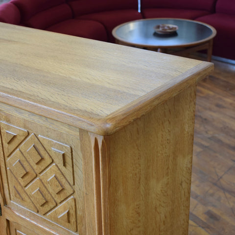 Vintage Oak Highboard Attributed to Henning Kjaernulf