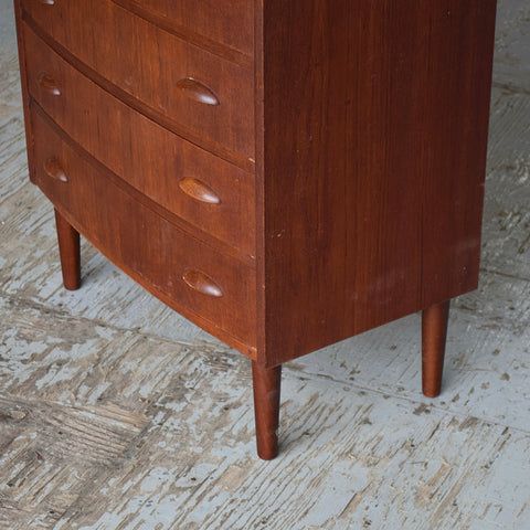 Vintage Teak Tallboy Dresser