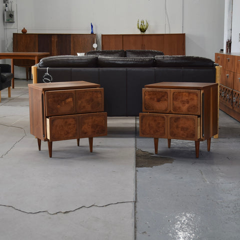 Walnut Side Table Set