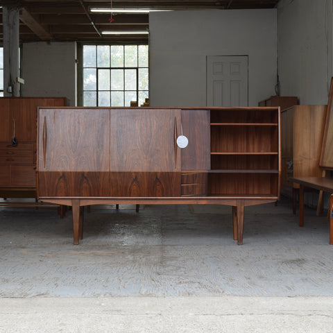 Rosewood Highboard w/ Angled Doors