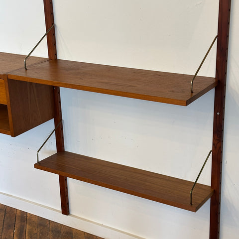 3-Bay Teak Cado Wall Unit