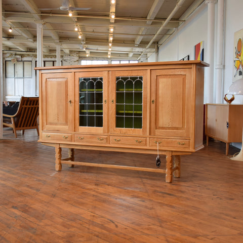 Oak Highboard Attributed to Henning Kjaernulf