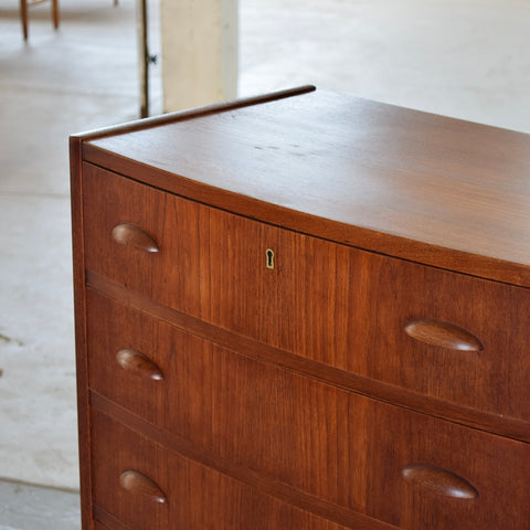 Vintage Teak Tallboy Dresser