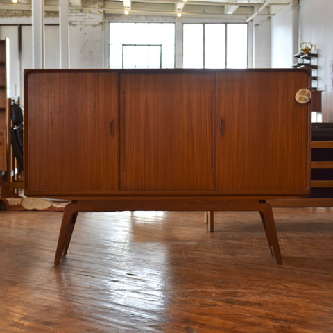 Rare Teak Highboard by Clausen & Son