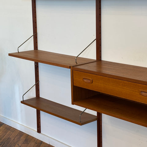 3-Bay Teak Cado Wall Unit