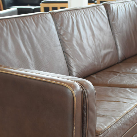 Leather 3-Seater Sofa