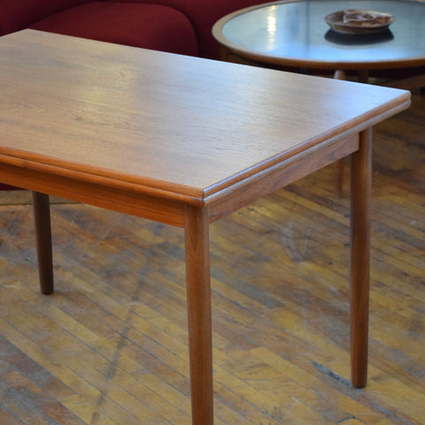 Danish Teak Draw Leaf Dining Table