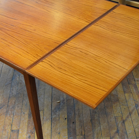 Teak Draw Leaf Dining Table by RS Associates