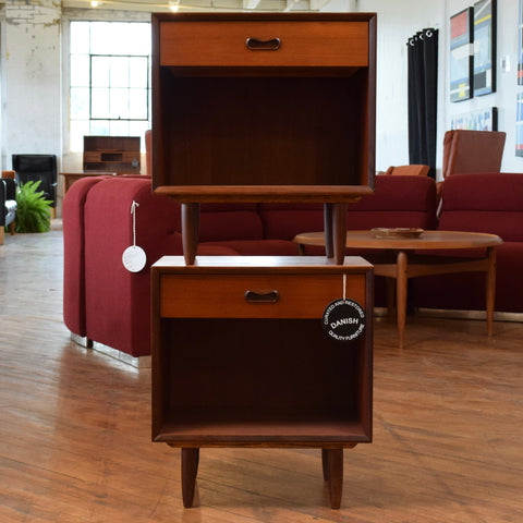 Pair of Vintage Teak Nightstands by Punch Design