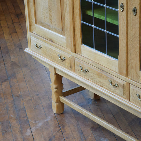Oak Highboard Attributed to Henning Kjaernulf