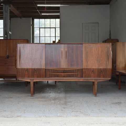 Rosewood Highboard w/ Angled Doors