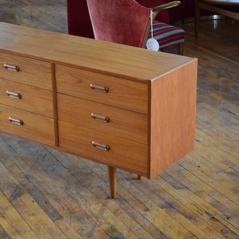 Teak 9-Drawer Dresser