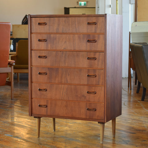 Teak Tallboy Dresser