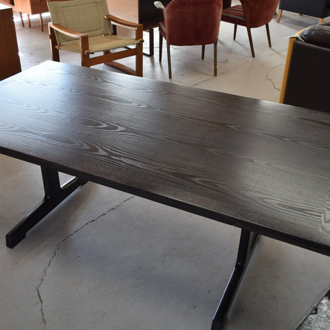 Black Lacquered Model 594 Dining Table by Ditte & Adrian Heath