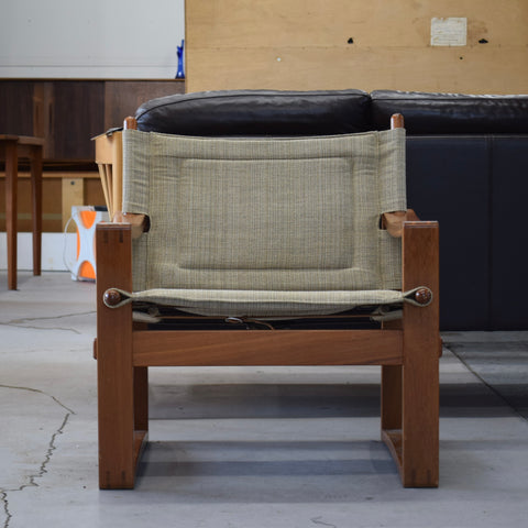 Vintage Teak Safari Lounge Chair by Børge Jensen for Bernstorffsminde Møbelfabrik