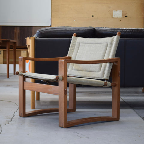 Vintage Teak Safari Lounge Chair by Børge Jensen for Bernstorffsminde Møbelfabrik