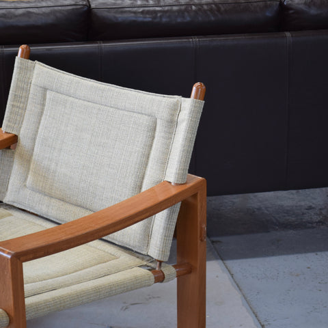 Vintage Teak Safari Lounge Chair by Børge Jensen for Bernstorffsminde Møbelfabrik