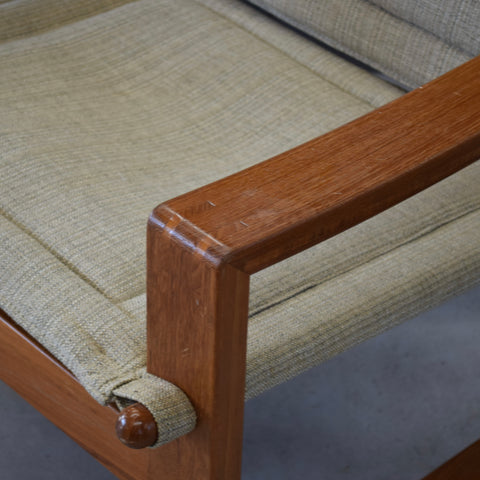 Vintage Teak Safari Lounge Chair by Børge Jensen for Bernstorffsminde Møbelfabrik