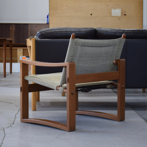 Vintage Teak Safari Lounge Chair by Børge Jensen for Bernstorffsminde Møbelfabrik