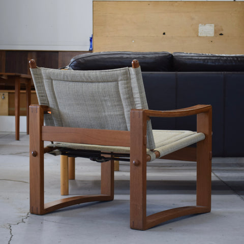 Vintage Teak Safari Lounge Chair by Børge Jensen for Bernstorffsminde Møbelfabrik