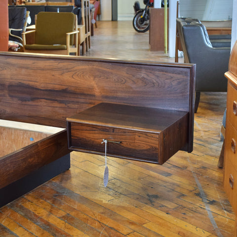 Rosewood Queen Size Floating Bed Frame