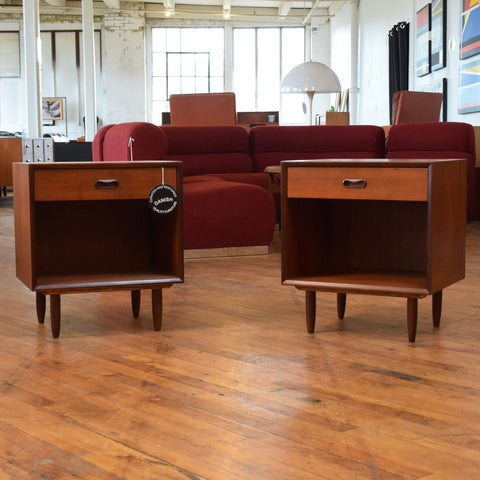Pair of Vintage Teak Nightstands by Punch Design