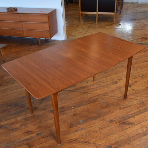 Teak Butterfly Leaf Dining Table
